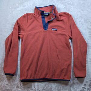Patagonia Micro D Snap-T Fleece Pullover Mens XS Orange Jacket Sweater Hiking